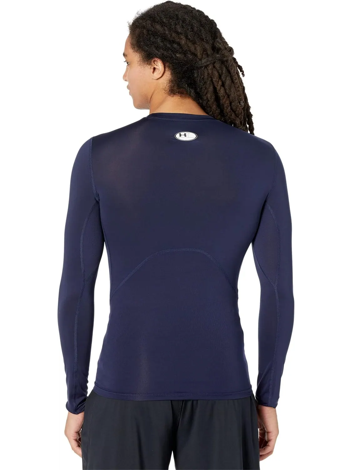 Компрессионный длинный рукав Heatgear Armor Under Armour — изображение 2 из 4, темно-синий/белый