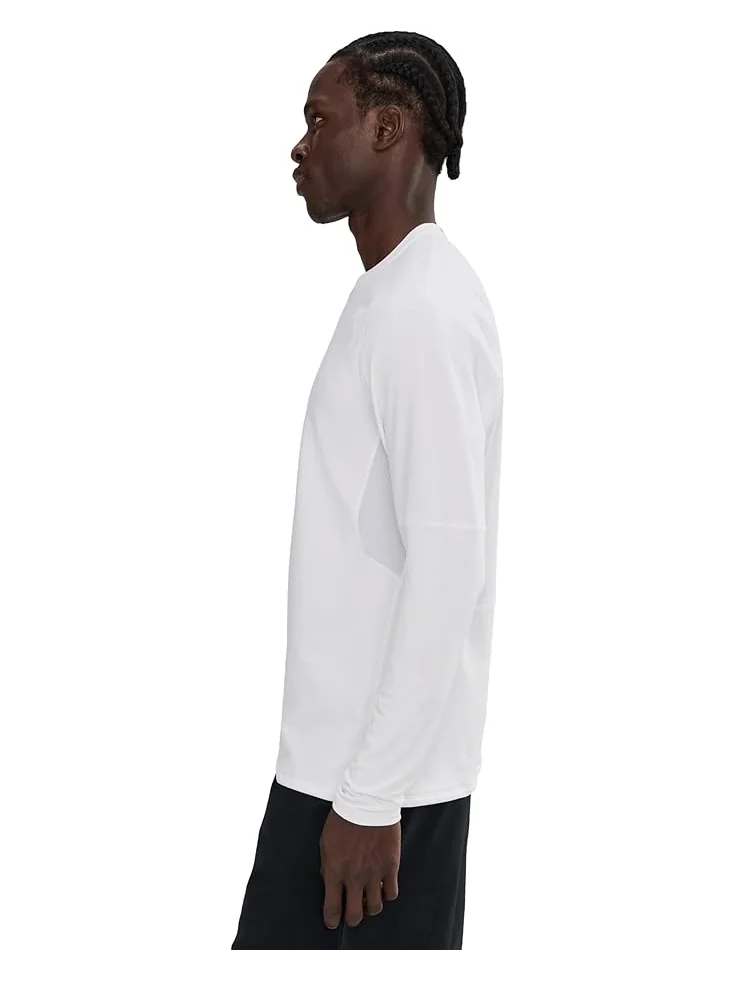 Мужская футболка Nike Pro Top Warm Long Sleeve Crew — изображение 3 из 5, белый/черный