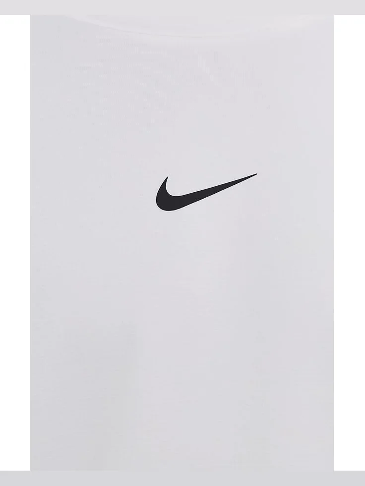 Мужская футболка Nike Pro Top Warm Long Sleeve Crew — изображение 5 из 5, белый/черный