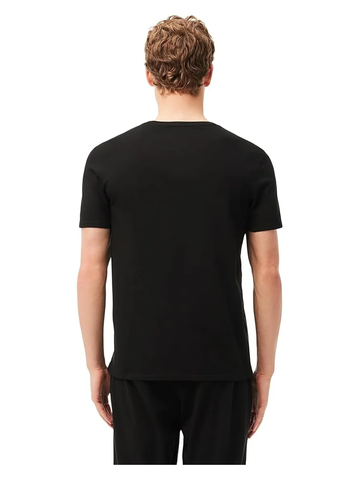 Мужская футболка Lacoste 3-Pack Crew Neck Regular Fit Essential — изображение 3 из 3, черный