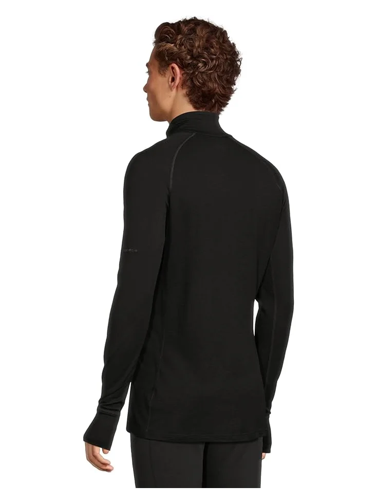 Мужская футболка Icebreaker Merino 200 Zoneknit Long Sleeve Half Zip — изображение 3 из 5, черный