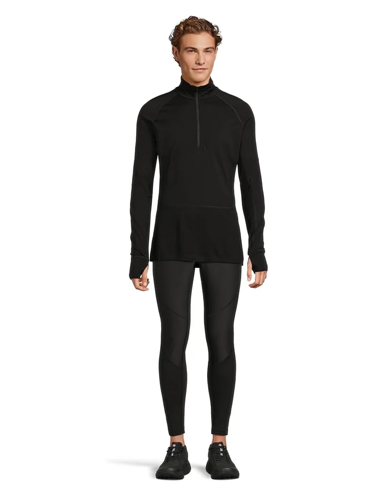 Мужская футболка Icebreaker Merino 200 Zoneknit Long Sleeve Half Zip — изображение 5 из 5, черный