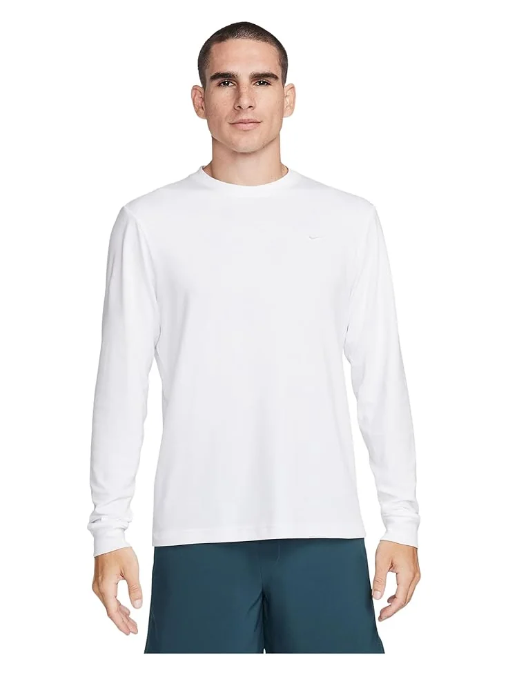 Мужская футболка Nike Primary Dri-Fit Long Sleeve Versatile Top — изображение 1 из 3, белый/белый