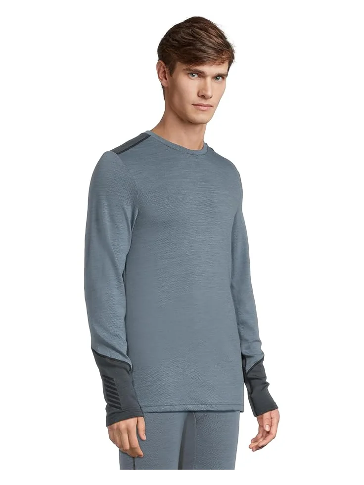 Мужская футболка Helly Hansen Lifa Merino Midweight Crew — изображение 2 из 5, синий