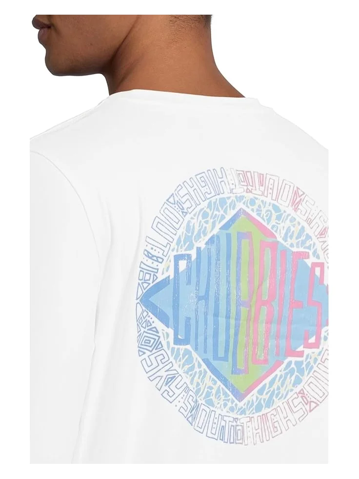 Мужская футболка Chubbies The Reflector Sun Crewneck — изображение 4 из 5, белый