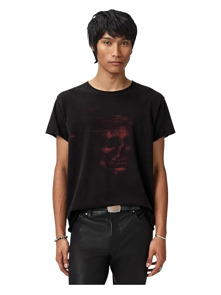 Мужская футболка John Varvatos Skull Sculpture KG7197R25 — черный