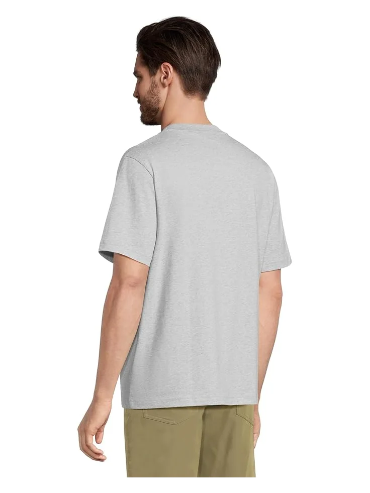 Мужская футболка Lacoste Cotton — изображение 3 из 5, серебристый