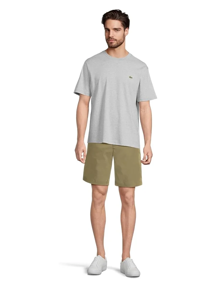 Мужская футболка Lacoste Cotton — изображение 5 из 5, серебристый