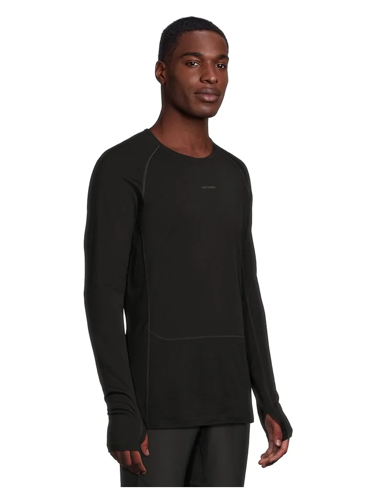Мужская футболка Icebreaker Merino 200 Zoneknit Long Sleeve Crewe — изображение 2 из 5, черный