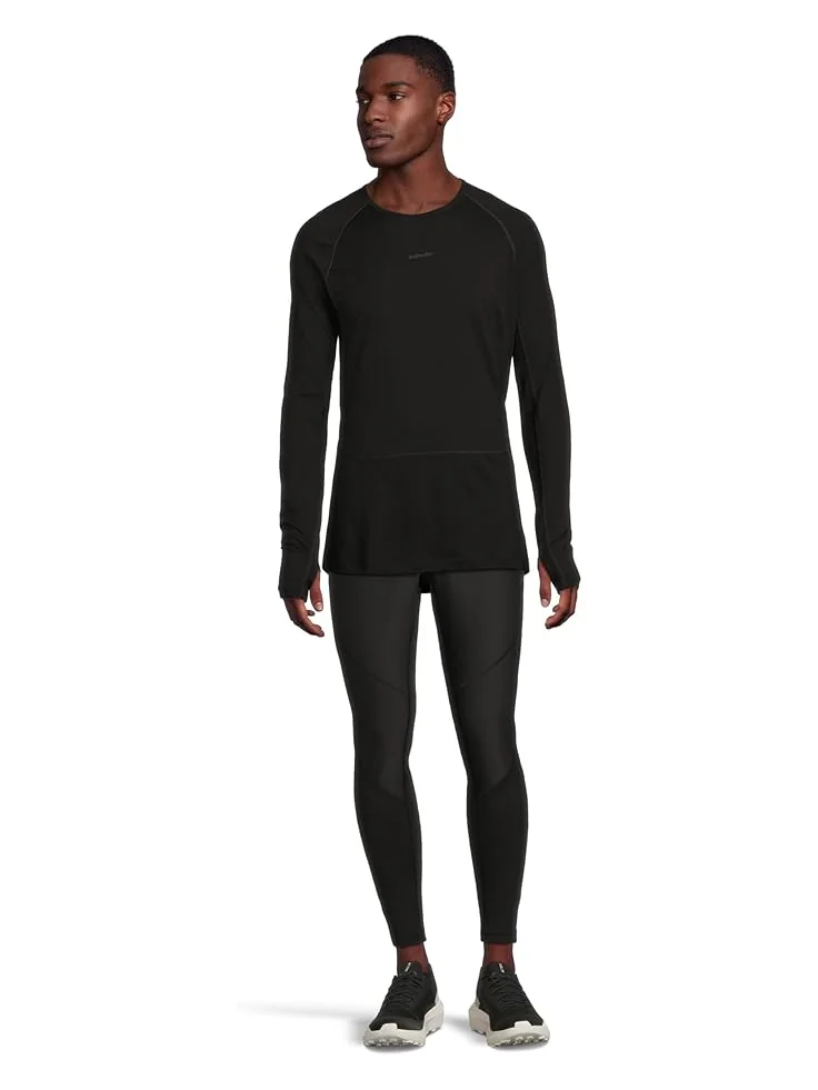 Мужская футболка Icebreaker Merino 200 Zoneknit Long Sleeve Crewe — изображение 5 из 5, черный