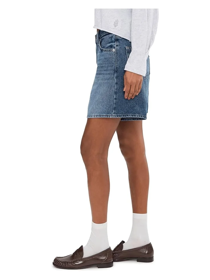 Женские шорты Levi's Premium High Baggy Short, Worn Memory Short — изображение 3 из 5, выбеленный серый