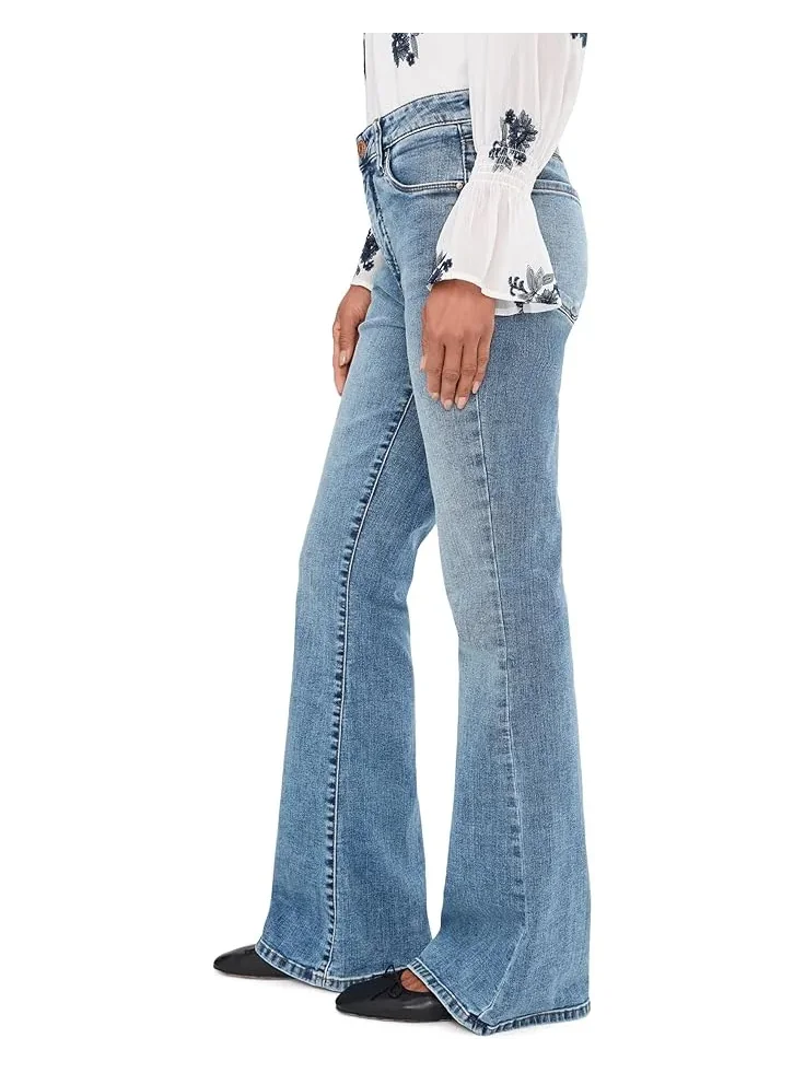 Женская модель Ana High Rise Fab Ab Flare-Baby Dn All Over KUT from the Kloth, Obtain — изображение 3 из 5, обладать