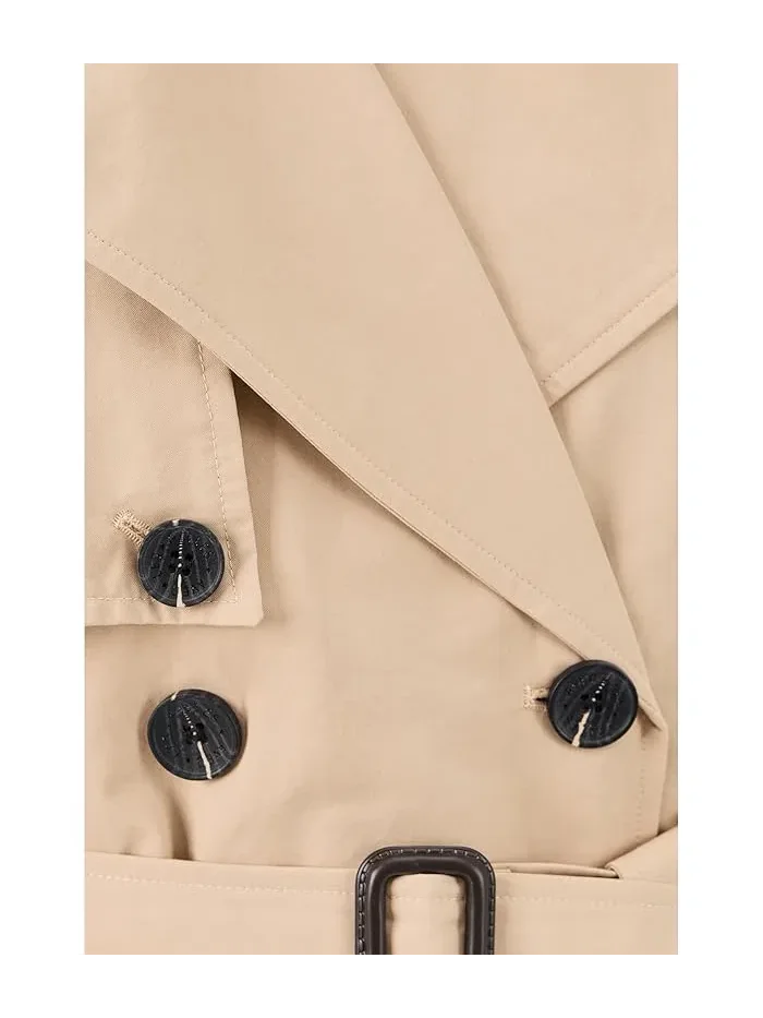 Пальто двубортное макси Relaxed Db Maxi Trench Avec Les Filles — изображение 5 из 5, пшеница