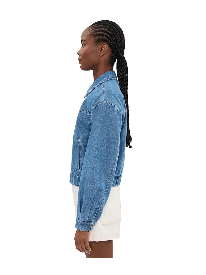 Куртка джинсовая Western Denim Bomber Levi's — изображение 3 из 5, джинсовый синий