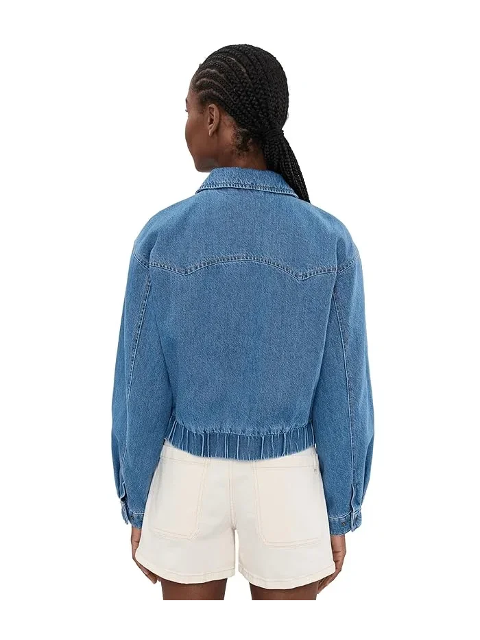 Куртка джинсовая Western Denim Bomber Levi's — изображение 4 из 5, джинсовый синий