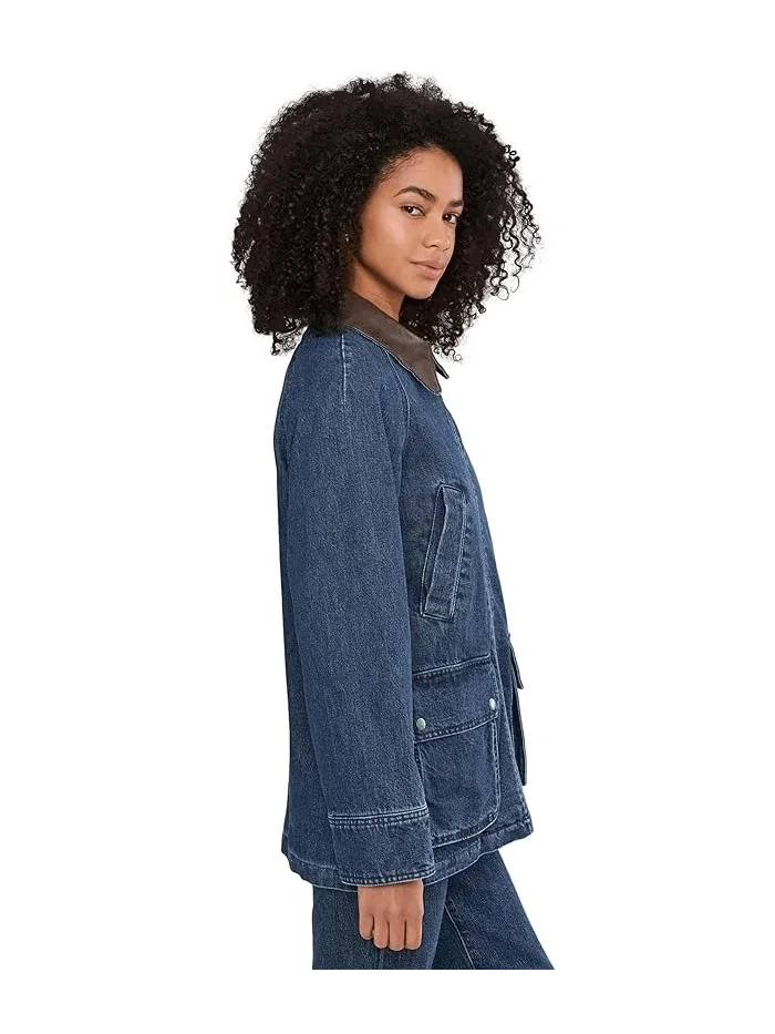 Куртка джинсовая Cotton Barn Jacket Levi's — изображение 3 из 5, джинсовый синий