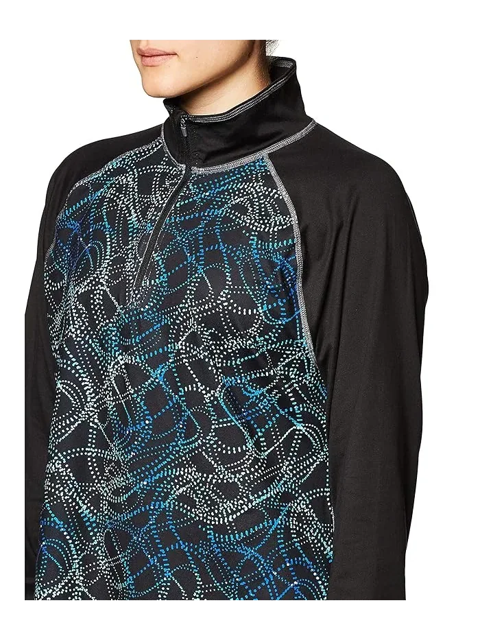 Толстовка с флисом quarter zip Sport Performance Hanes — изображение 2 из 3, черный/черный