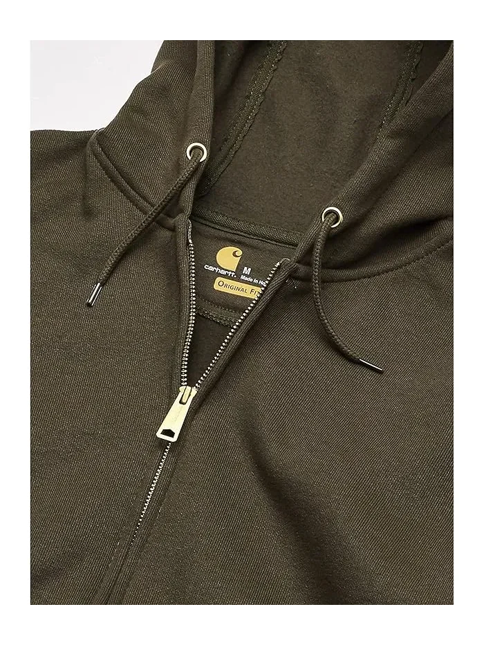Худи Carhartt Big and Tall Midweight Zip-Front — изображение 2 из 4, мох