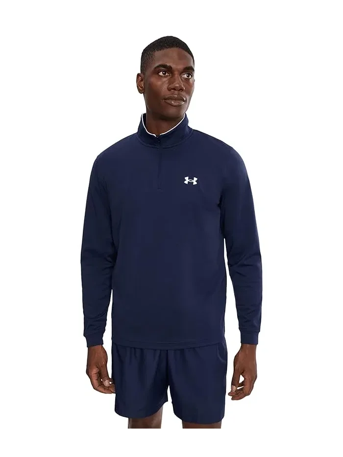 Толстовка с четверть-застежкой-молнией Matchplay Under Armour Golf — белый