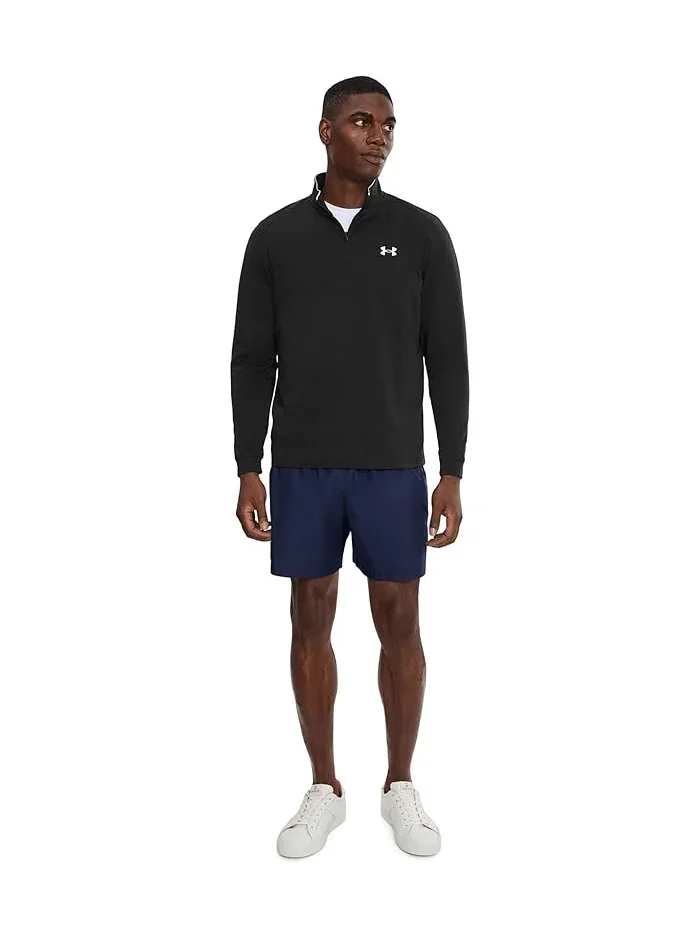 Толстовка с четвертью-застежкой Matchplay Under Armour Golf — изображение 2 из 5, черный/белый