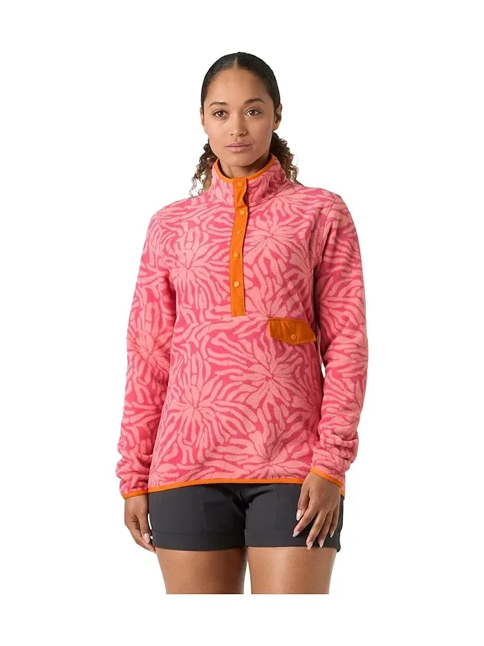 Флисовая кофта с принтом Polartec Helly Hansen, Coral Almond Aop — изображение 1 из 4, мульти