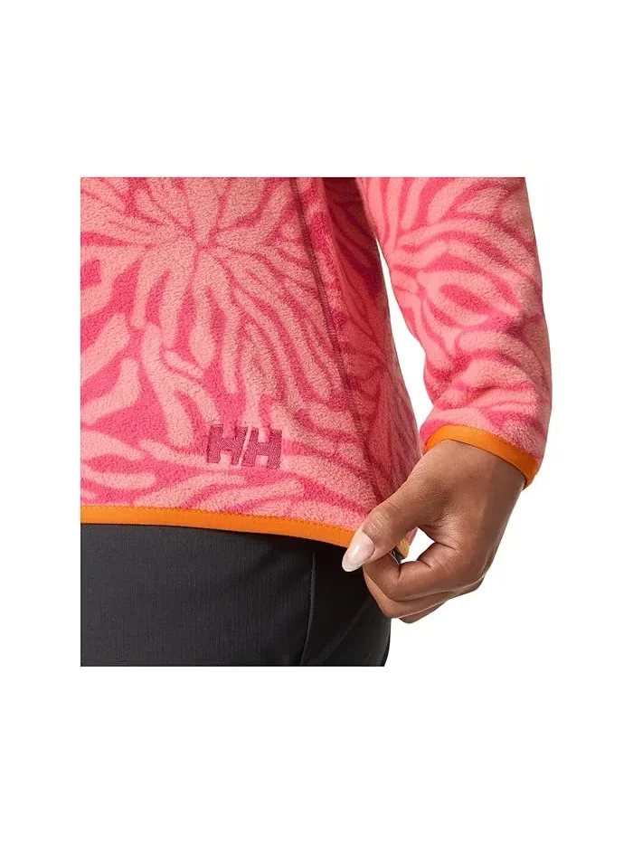 Флисовая кофта с принтом Polartec Helly Hansen, Coral Almond Aop — изображение 3 из 4, мульти