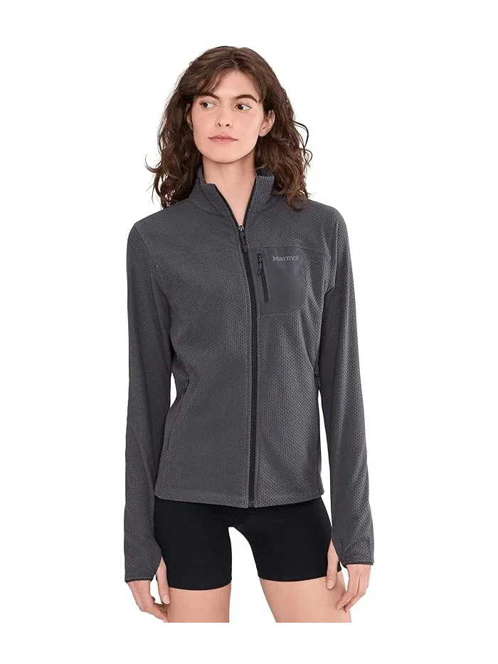 Флисовая кофта высокий ворс Airfleece Jacket Marmot — изображение 1 из 5, черный