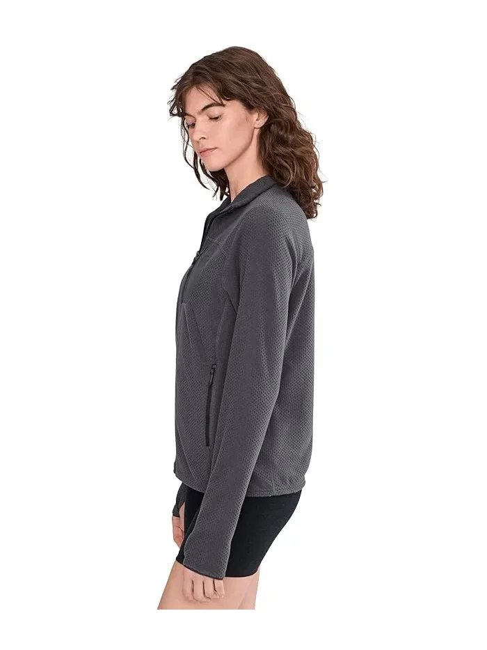Флисовая кофта высокий ворс Airfleece Jacket Marmot — изображение 3 из 5, черный