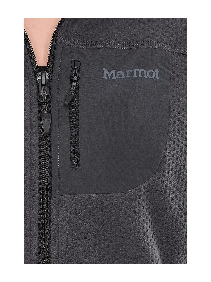 Флисовая кофта высокий ворс Airfleece Jacket Marmot — изображение 5 из 5, черный