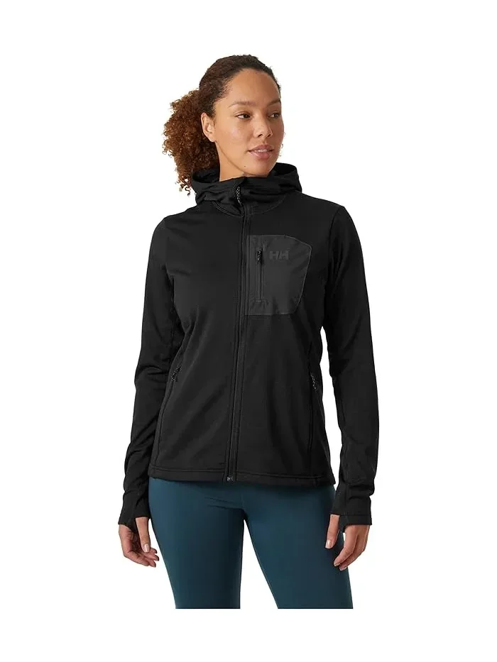 Флисовая кофта с капюшоном Fleece Hooded Jacket Helly Hansen — изображение 1 из 4, черный