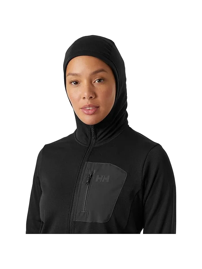 Флисовая кофта с капюшоном Fleece Hooded Jacket Helly Hansen — изображение 3 из 4, черный