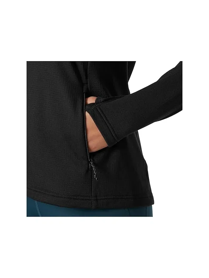 Флисовая кофта с капюшоном Fleece Hooded Jacket Helly Hansen — изображение 4 из 4, черный