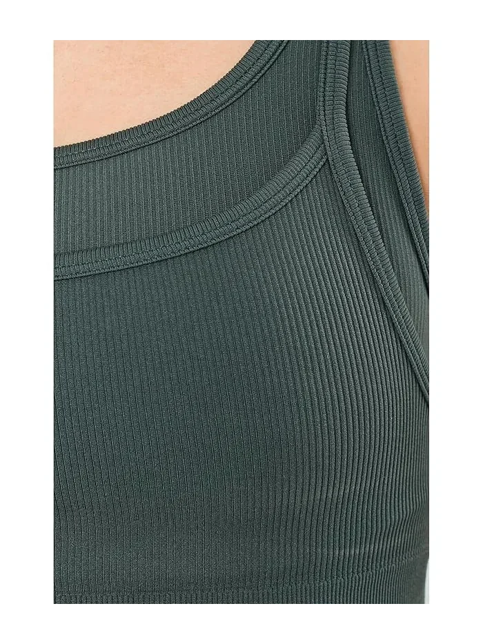Бюстгальтер Seamless Moves Layered Bra Beyond Yoga — изображение 5 из 5, зеленый