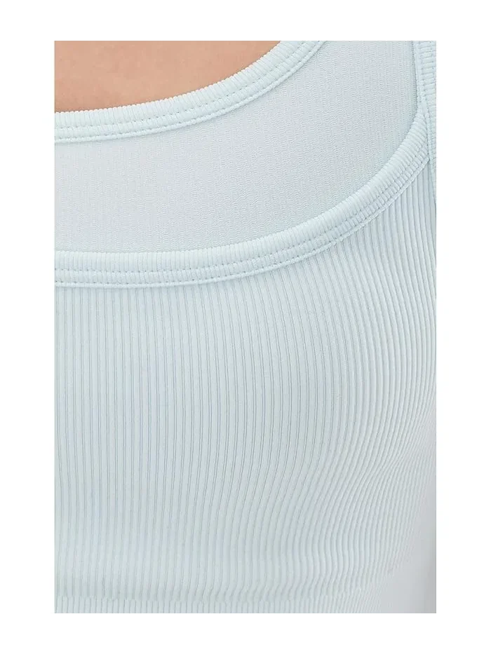 Бюстгальтер Seamless Moves Layered Bra Beyond Yoga — изображение 5 из 5, синий