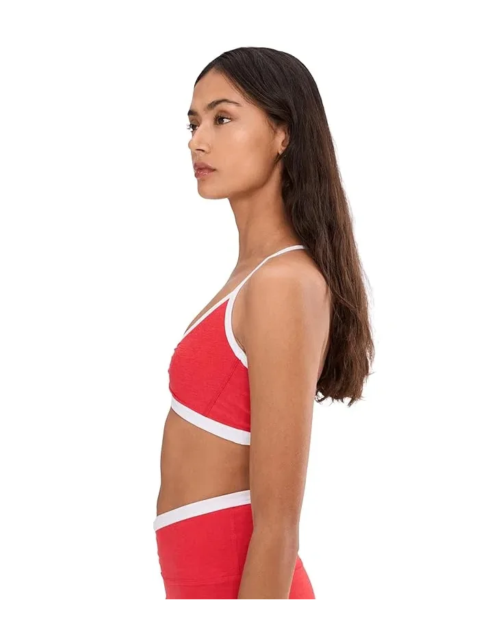 Спортивный бюстгальтер Spacedye Outlines Strappy Bra Beyond Yoga — изображение 3 из 5, красный