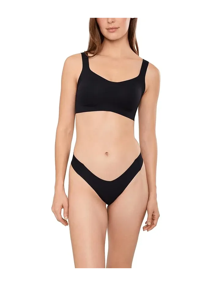 Бюстгальтер Cotton Refined Rib Bonded Bralette Commando — изображение 2 из 5, черный