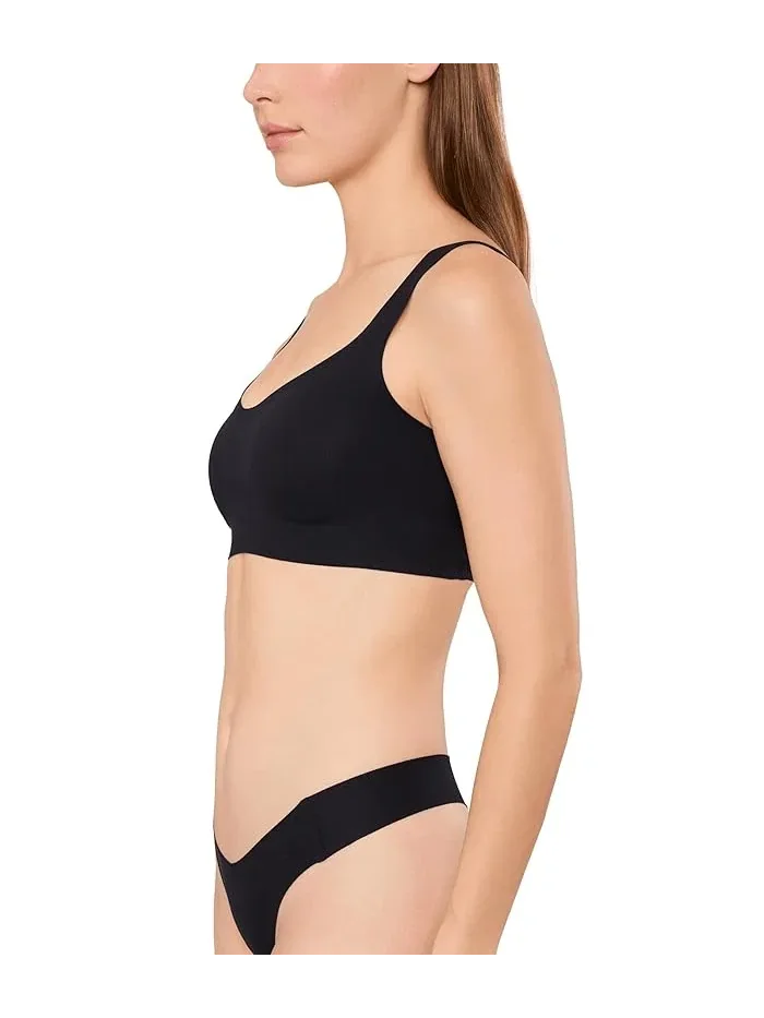 Бюстгальтер Cotton Refined Rib Bonded Bralette Commando — изображение 3 из 5, черный