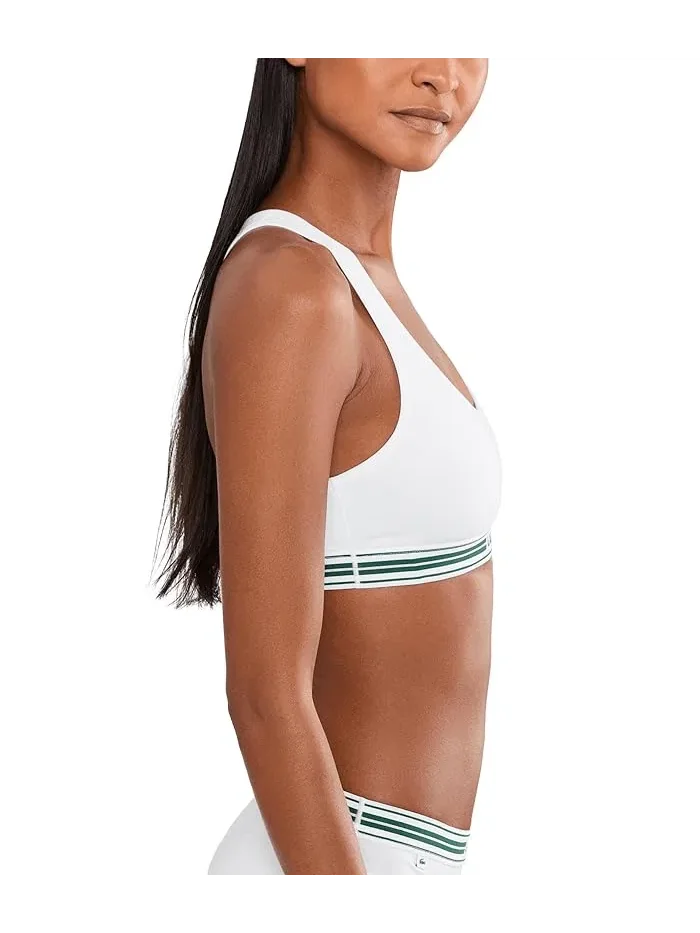 Бралетт с контрастной полосой Cotton Bralette Lacoste — изображение 3 из 5, белый/бежевый