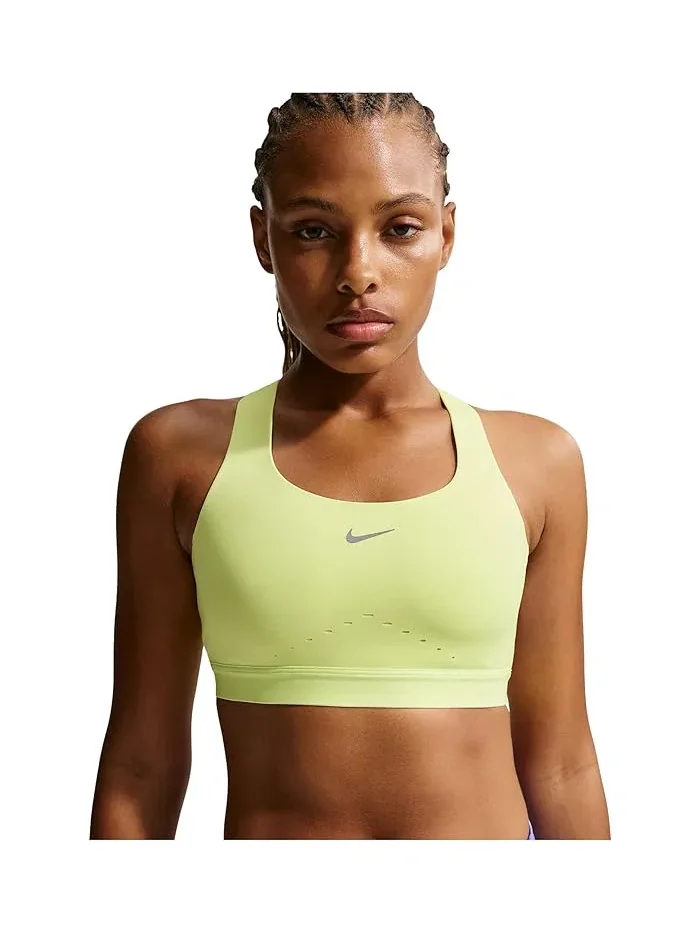 Спортивный бюстгальтер Swift High-Support Lightly Lined Nike — изображение 1 из 4, светлый/серебристый