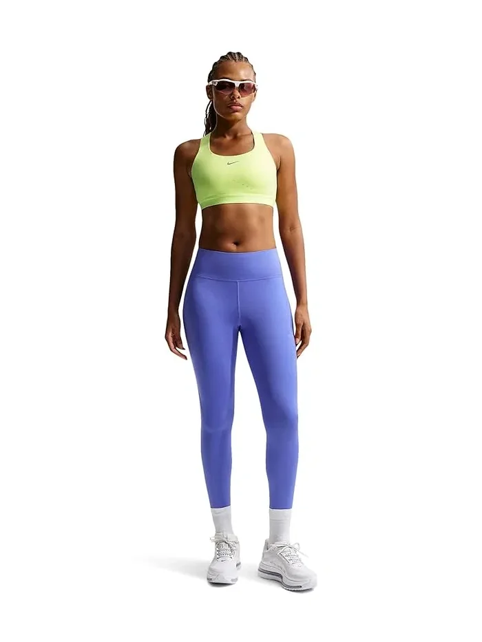 Спортивный бюстгальтер Swift High-Support Lightly Lined Nike — изображение 2 из 4, светлый/серебристый