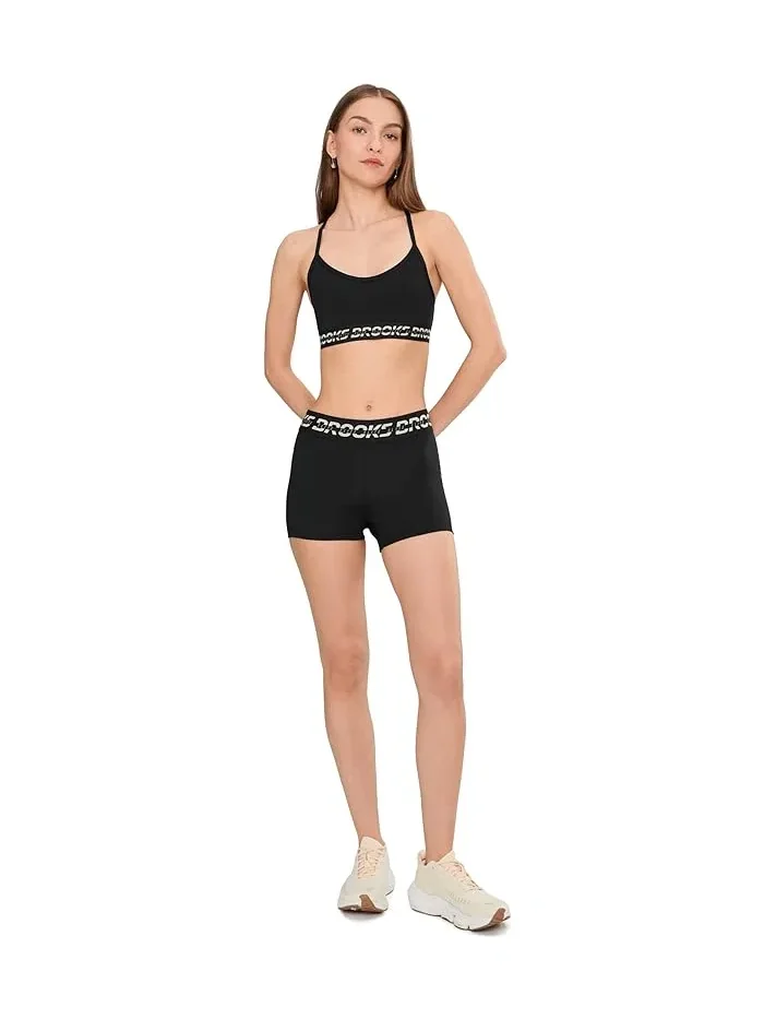 Спортивный бюстгальтер для бега PR Elite Bra Brooks — изображение 2 из 5, черный