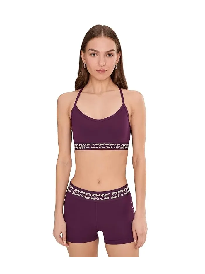 Спортивный бюстгальтер PR Elite Bra Brooks — изображение 1 из 5, фиолетовый