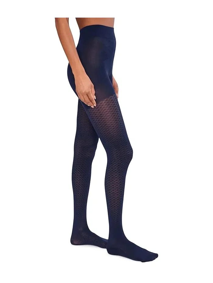 Колготки Merino Pattern Wolford — изображение 1 из 2, темно-синий