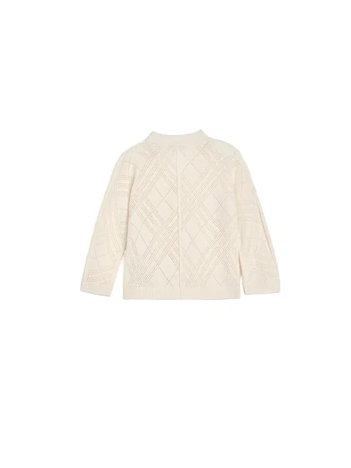 Комплект для новорожденных кашемировый Burberry Kids — изображение 2 из 3, белый