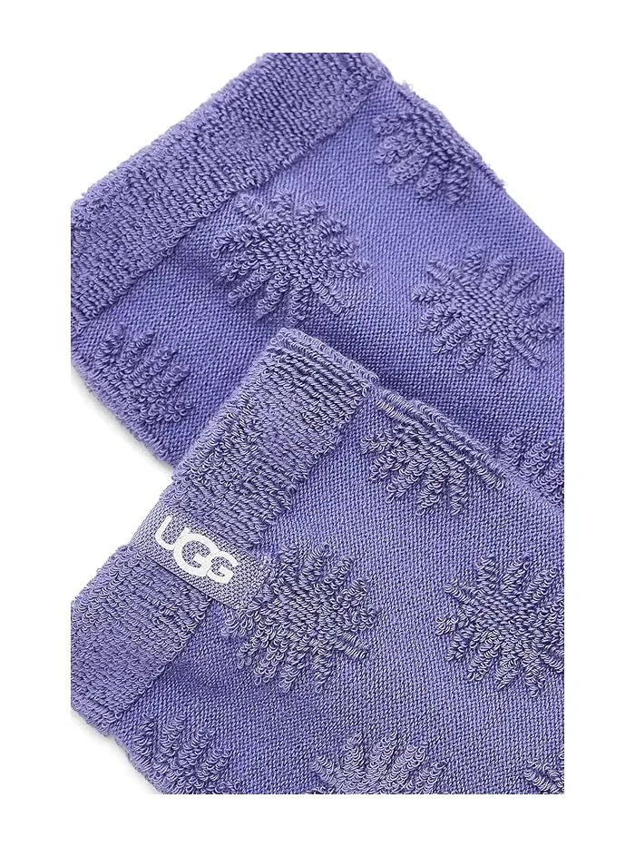 Носки UGG Dallys Terry 3/4 Crew, Dusted Iris Sun Logo — изображение 2 из 2, фиолетовый