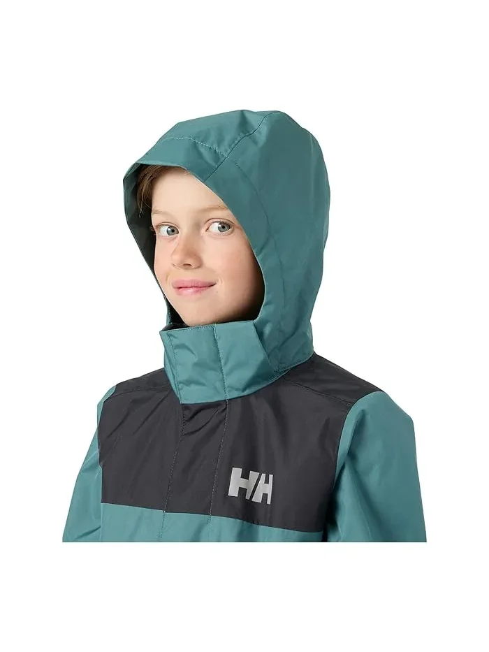 Дождевик Vancouver Rain Jacket Helly Hansen Kids — изображение 3 из 5, зеленый