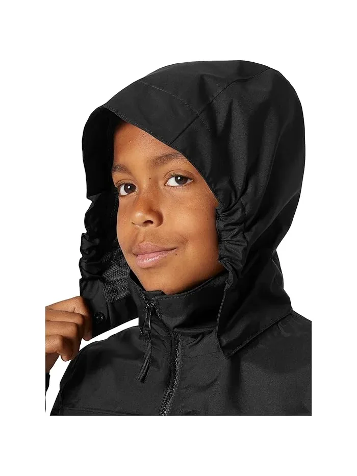 Куртка с капюшоном водонепроницаемая Crew Hooded Jacket Helly Hansen Kids — изображение 3 из 5, кремовый/белый/зеленый