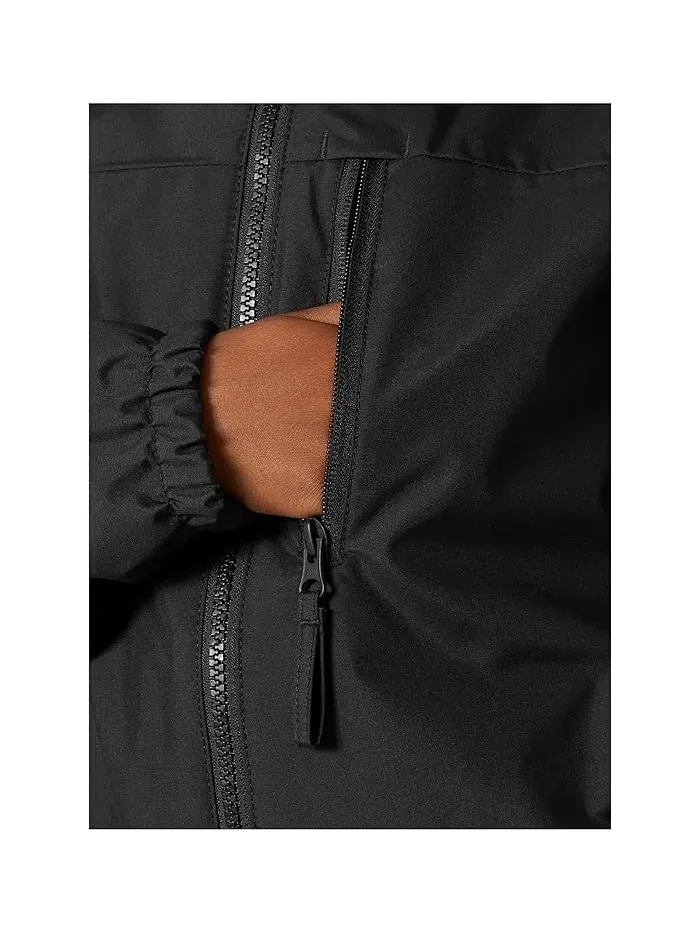 Куртка с капюшоном водонепроницаемая Crew Hooded Jacket Helly Hansen Kids — изображение 4 из 5, кремовый/белый/зеленый