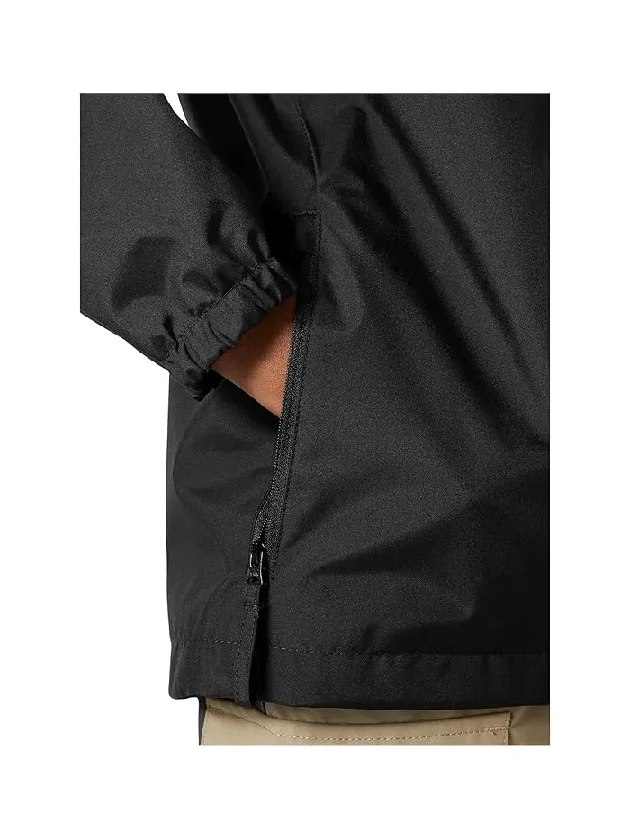Куртка с капюшоном водонепроницаемая Crew Hooded Jacket Helly Hansen Kids — изображение 5 из 5, кремовый/белый/зеленый