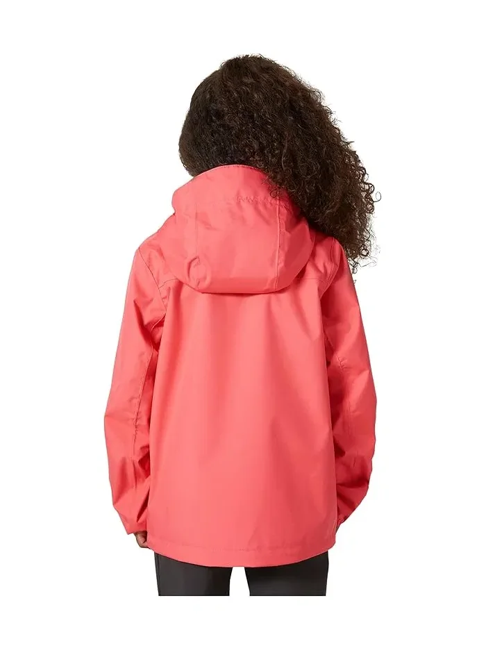 Куртка с капюшоном водонепроницаемая Crew Hooded Jacket Helly Hansen Kids — изображение 2 из 5, розовый
